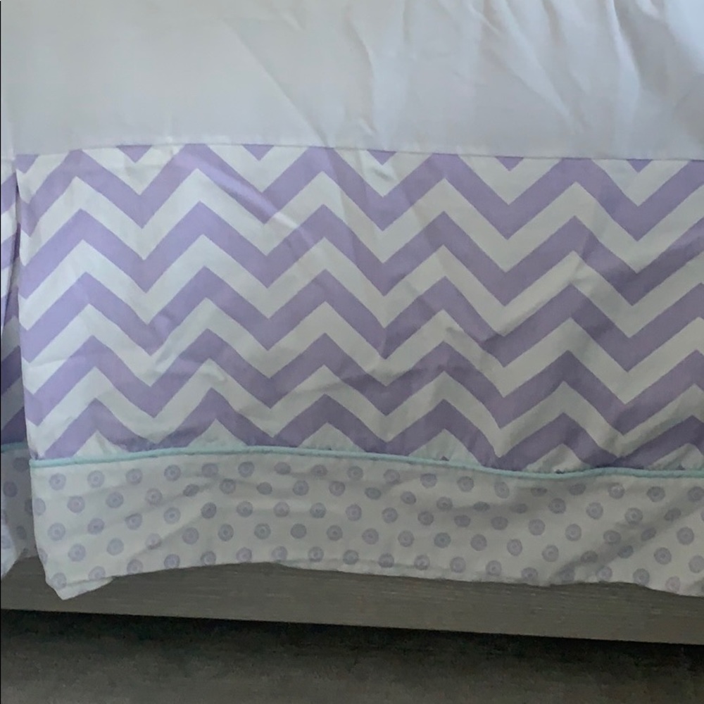 Custom crib skirt